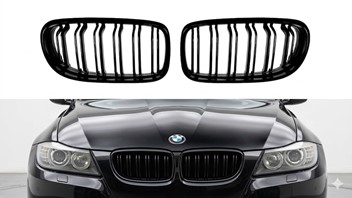 Nerki grill BMW E90 E91 Gloss Black 09-12