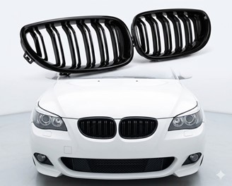 Nerki grill BMW E60 E61 04-10 Gloss Black