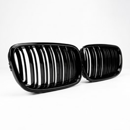 Nerki grill BMW X5 X6 E70 E71 Gloss black 06-13