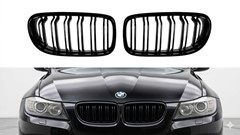 Nerki grill BMW E90 E91 Gloss Black 09-12